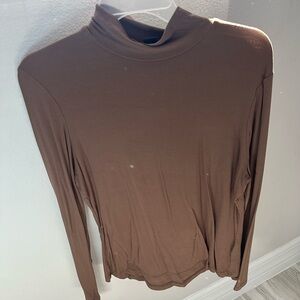Brown Long Sleeve Women's Top